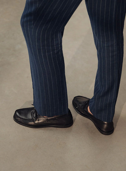 The Boat Shoe - Black Grain
