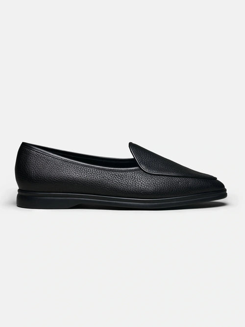 The Belgian Loafer - Black Deerskin