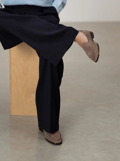 The Belgian Loafer - Taupe Nubuck - Unlined